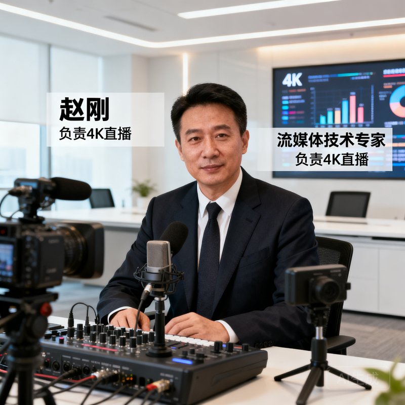 赵刚,流媒体技术专家,负责4K直播